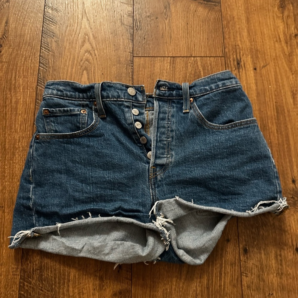 Levi’s Denim Button-Fly Women Shorts